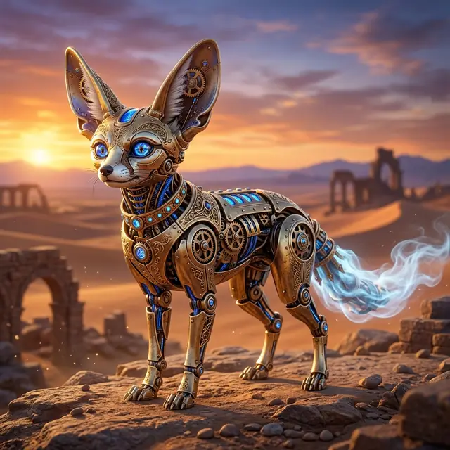Zephyr the mechanical fennec fox